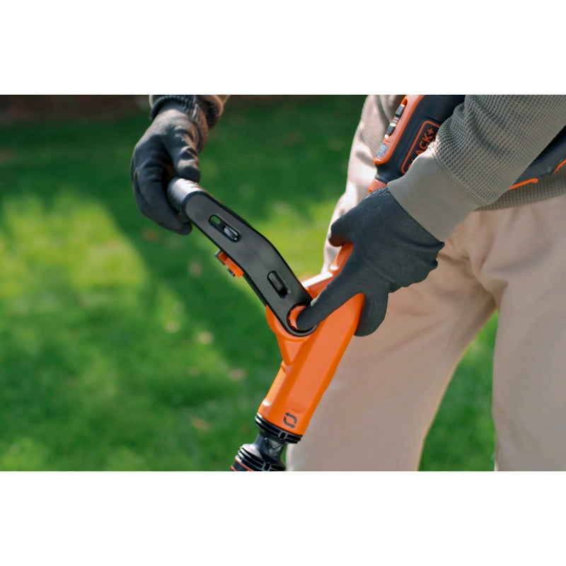 Load image into Gallery viewer, Black+decker 18v trimmer met 2 messen en accu grastrimmer (zwart oranje, 25 cm, accu inbegrepen)
