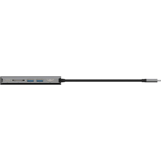 Belkin connect meerpoorts 6-in-1 usb-c hub dockingstation (zilver)