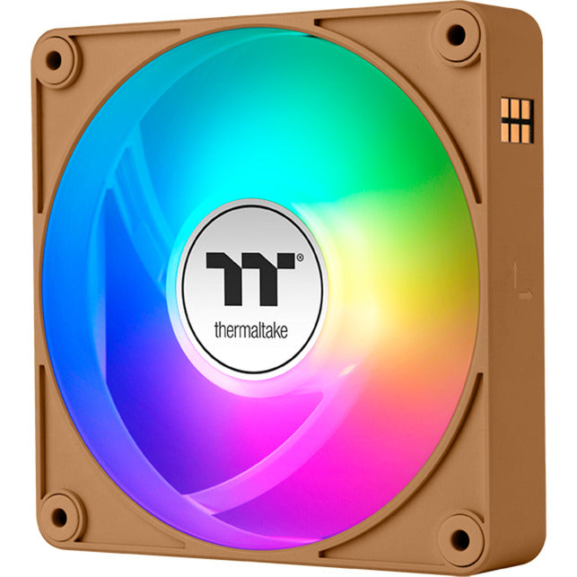 Load image into Gallery viewer, Thermaltake ct120 ex argb sync pc cooling fan gravel sand (3-fan pack) case fans (lichtbruin, 3 stuks, 120 x 120 x 25 mm, pwm)
