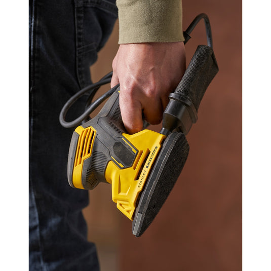Stanley fatmax 120w detailschuurmachine deltaschuurmachine (geel zwart)