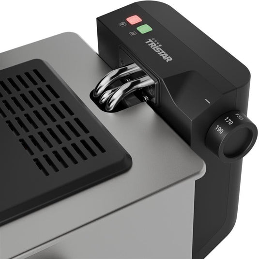 Tristar fr-9338 friteuse frituurpan (roestvrij staal, 3 liter)