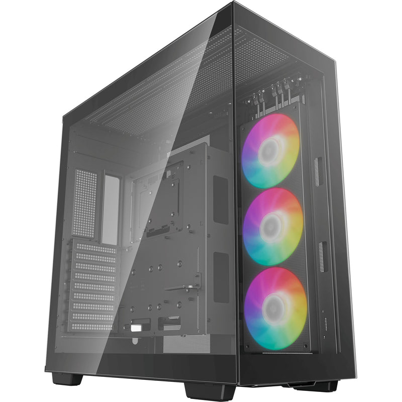 Load image into Gallery viewer, Deepcool ch780 midi tower behuizing (zwart | 4x usb-a | 1x usb-c | rgb | tempered glass)
