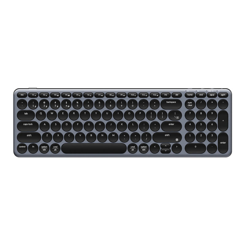 Load image into Gallery viewer, Keychron b4 pro-k1 toetsenbord (grijs, us lay-out (qwerty), scissor switches, 96%, abs keycaps, 2.4 ghz | bluetooth | usb)
