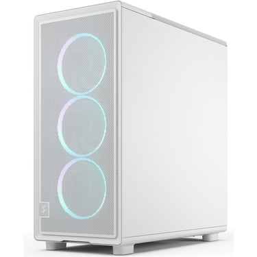 Fractal design epoch rgb midi tower behuizing (wit | 2x usb-a | 1x usb-c | rgb | tempered glass)