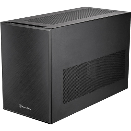 Silverstone sugo 17 mini tower behuizing (zwart | 2x usb-a | 1x usb-c)