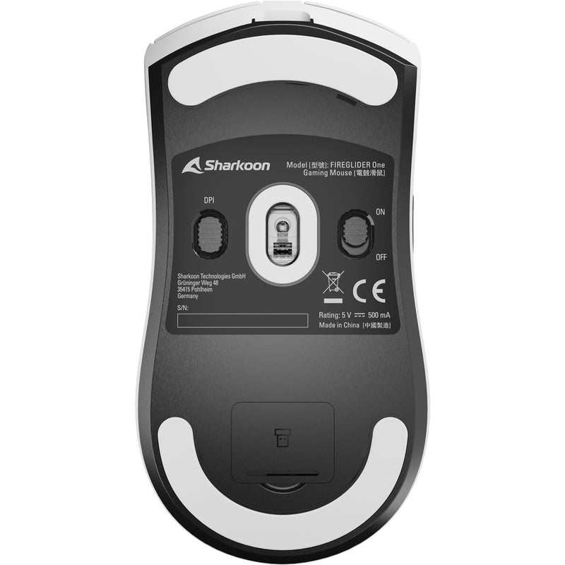 Load image into Gallery viewer, Sharkoon fireglider one gaming muis (wit, 400 - 12.000 dpi, 2.4 ghz usb)
