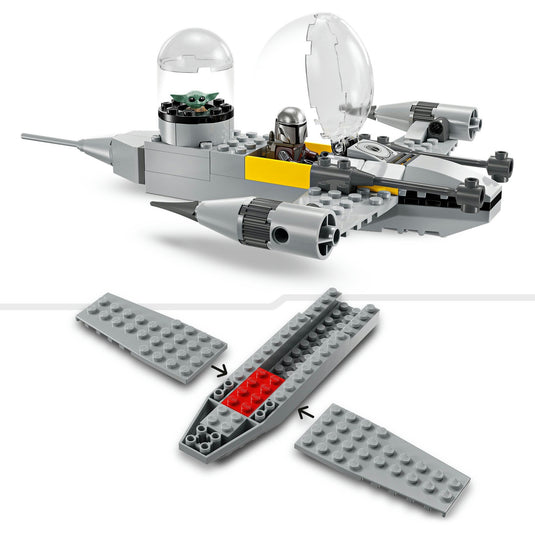 Lego star wars 75410 mando en grogu's n-1 starfighter