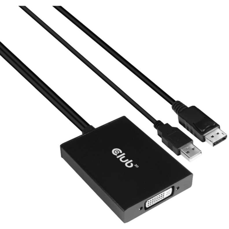 Load image into Gallery viewer, Club 3d actieve displayport naar dual-link dvi-d-adapter (zwart)
