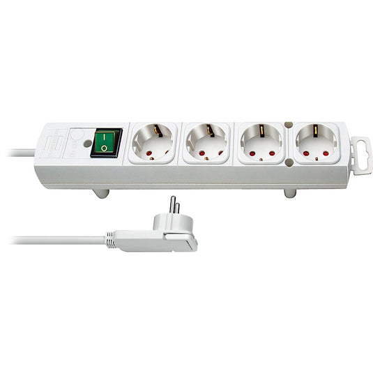 Brennenstuhl comfort line plus stekkerdoos 4-voudig stekkerdoos (wit, 2 meter)