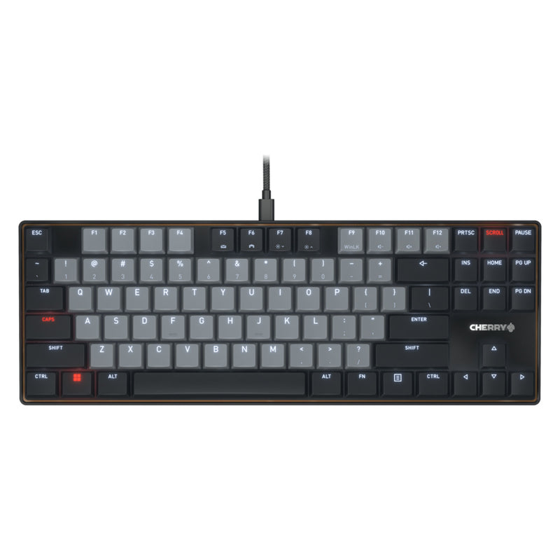 Load image into Gallery viewer, Cherry kc 500 mx lp tkl, toetsenbord (zwart, us lay-out, mx low profile 2.0 ivory, 80% (tkl), white led, pbt keycaps)
