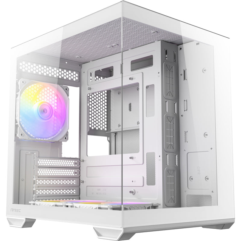 Load image into Gallery viewer, Antec cx60m argb mini tower behuizing (wit | 3x usb-a | rgb | tempered glass)
