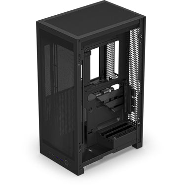 Nzxt h2 flow mini tower behuizing (zwart | 2x usb-a | 1x usb-c | tempered glass)