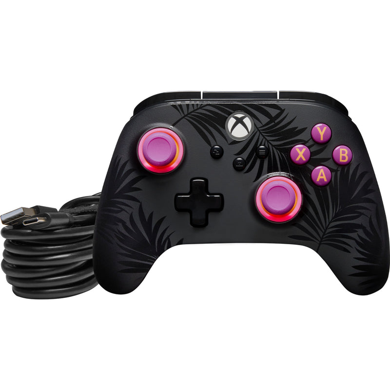 Load image into Gallery viewer, Powera advantage plus bedrade controller voor xbox series x|s - palmbomen in maanlicht (roze, xbox series x|s, xbox one, pc)

