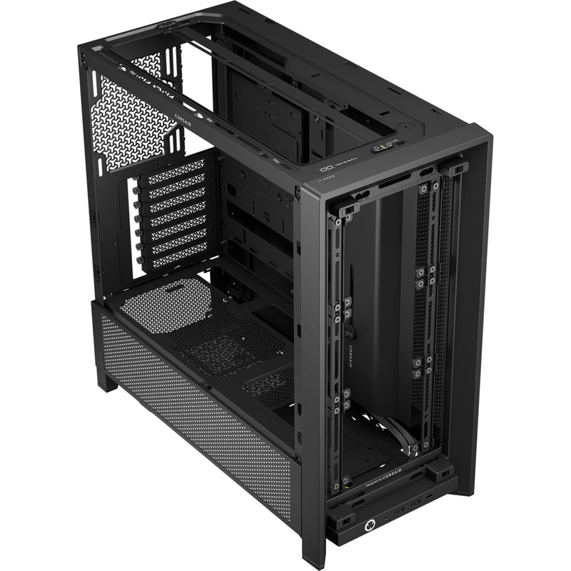 Load image into Gallery viewer, Corsair frame 4000d midi tower behuizing (zwart | 2x usb-a | 1x usb-c | tempered glass)
