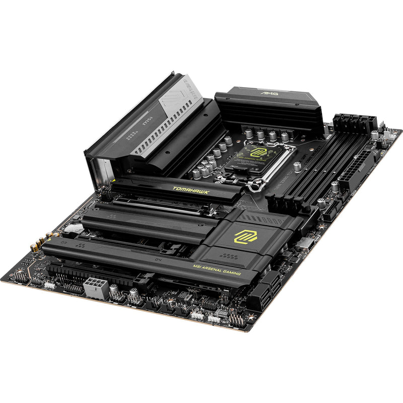 Load image into Gallery viewer, Msi mag z890 tomahawk wifi socket 1851 moederbord (zwart geel, raid, 5gb-lan, wi-fi 7, bt, sound, atx)
