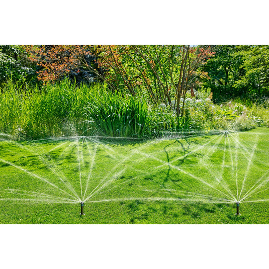 Gardena pop-up sprinkler md80 sproeier (zwart grijs, sproeiafstand tussen 3,5 m en 5 m)