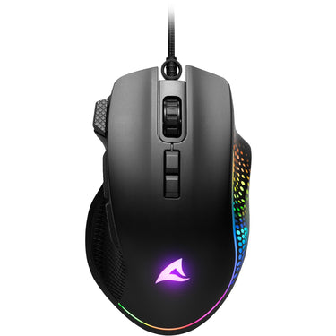 Sharkoon shark force iii gaming muis (zwart, 400 - 12.800 dpi, rgb leds)