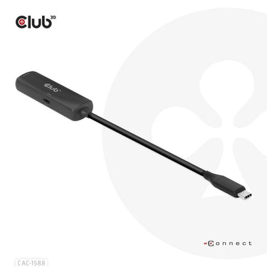 Club 3d usb-c naar hdmi 2.1+ pd 3.0 100 watt adapter (zwart)