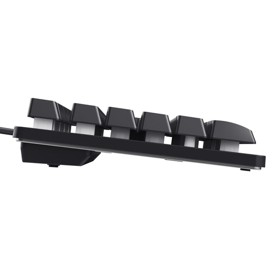 Trust gxt 833 thado toetsenbord met tkl-verlichting, gaming toetsenbord (zwart, us lay-out, 80% (tkl), rgb)