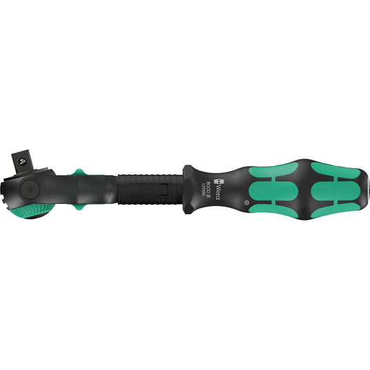 Wera 8000 b black edition zyklop speed ratel met 3 8 aandrijving (zwart groen)