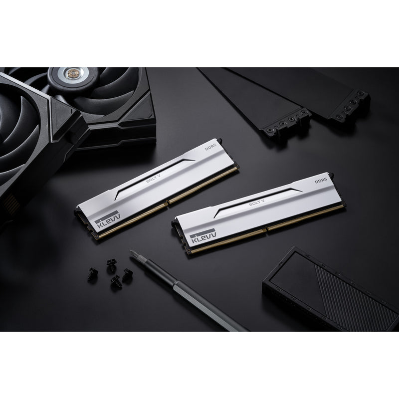 Load image into Gallery viewer, Klevv bolt v 32 gb ddr5-6000 (2x 16 gb) werkgeheugen (wit, kd5agua80-60a300i, xmp 3.0, expo)
