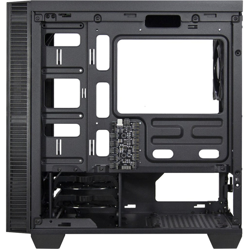 Load image into Gallery viewer, Inter-tech x-608 infinity micro midi tower behuizing (zwart | 1x usb-a | 1x usb-c | rgb | window)
