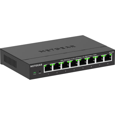 Netgear 8-port 2.5g multi-gigbit ethernet plus switch (ms308e) (zwart, managed)