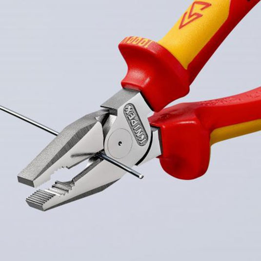 Knipex kracht-kombitang 02 06 180 vde combinatietang (rood geel, lengte 180mm)