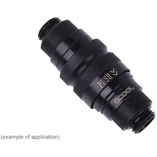 Alphacool eiszapfen quick release stekker g1 4 ag - deep black sluiting (zwart)