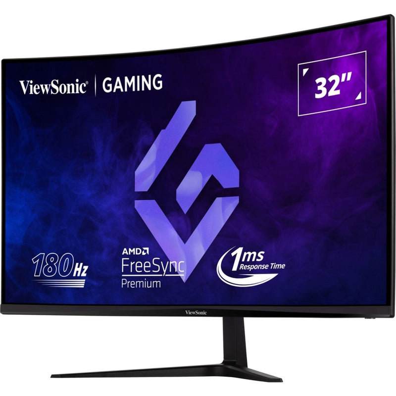 Load image into Gallery viewer, Viewsonic vx3218c-2k 32 curved gaming monitor (zwart, 2x hdmi, 1x displayport, 180 hz)
