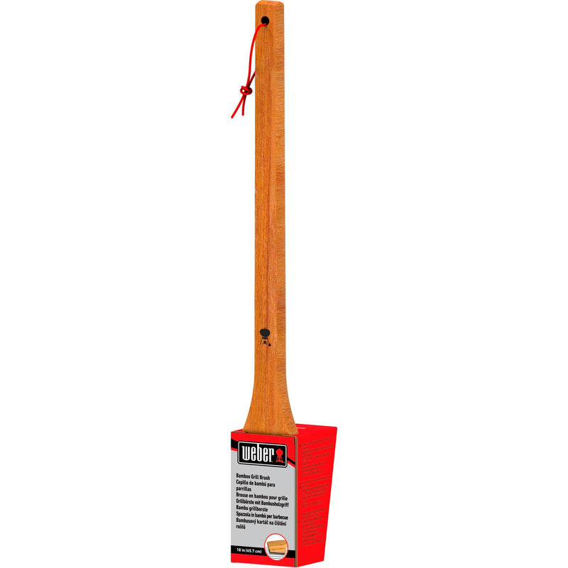 Load image into Gallery viewer, Weber reinigingsborstel - bamboe grillreinigingsborstel (45 cm)
