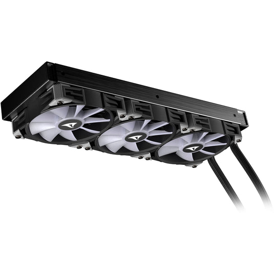 Sharkoon s90 rgb waterkoeling (zwart, 4-pins pwm fan-connector)