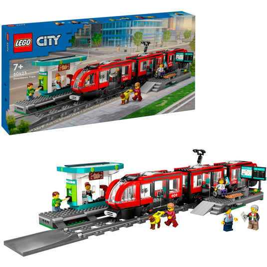 Lego city 60423 stadstram en station