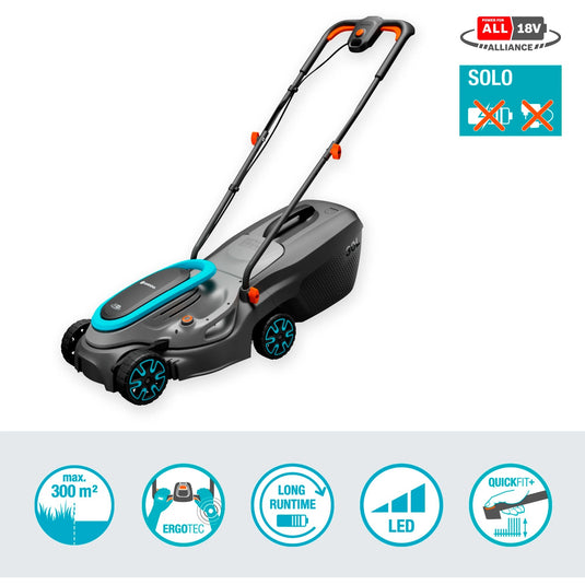 Gardena powermax 32 18v p4a solo grasmaaier accu zonder accu, zonder lader 18 v snijbreedte max. 320 mm