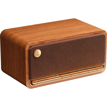 Edifier mp230 retro bluetooth speaker luidspreker (houtkleur, bluetooth, microsd, aux, usb-c)