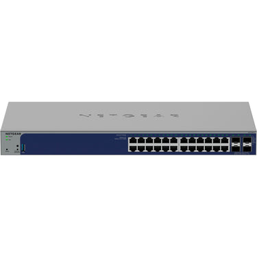 Netgear 24-poorts gigabit smart switch met 4 sfp+ poorten (grijs, 10 gb)