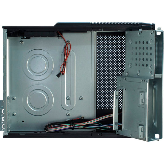 Inter-tech it-607 mini tower behuizing (zwart | 2x usb-a)