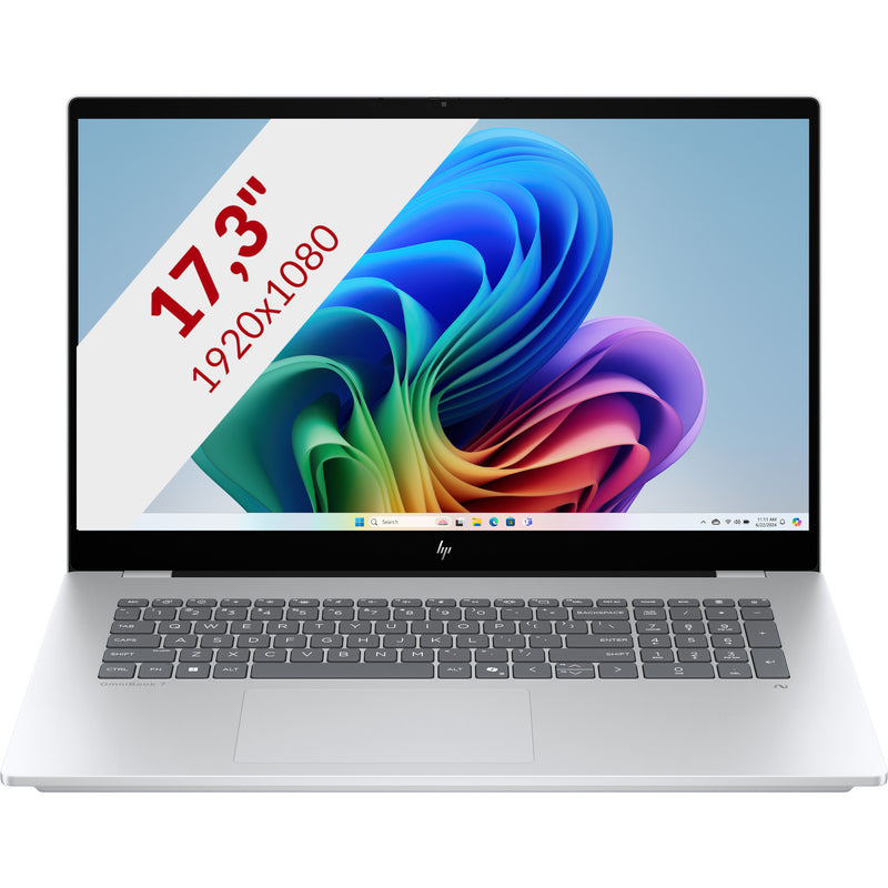 Load image into Gallery viewer, Hp omnibook 7 ngai 17-dc0070nd 17.3 copilot+ laptop (zilver | core ultra 7 256v | intel arc 140v | 16 gb | 1 tb ssd | touch)
