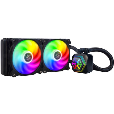 Silverstone sst-pf240-argb-v2 waterkoeling (zwart, incl. rgb controller)