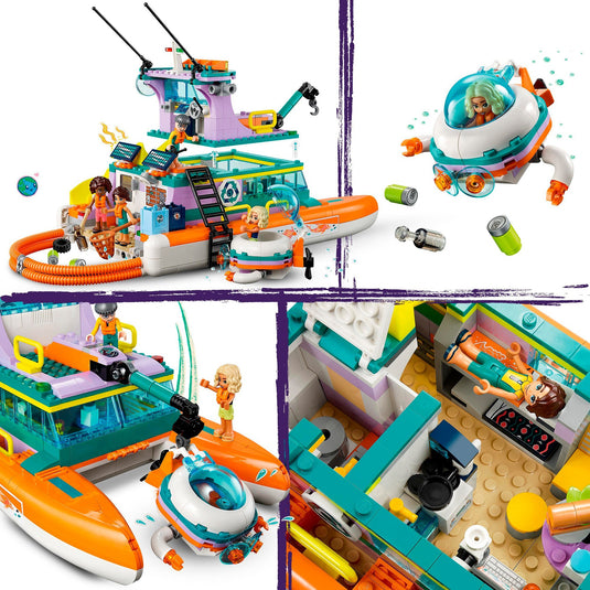 Lego friends - reddingsboot op zee constructiespeelgoed (41734)