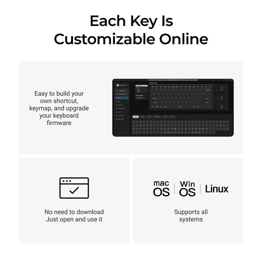 Keychron b3 pro-k8 toetsenbord (wit, us lay-out (qwerty), scissor switches, 75%, abs keycaps, 2.4 ghz | bluetooth | usb)