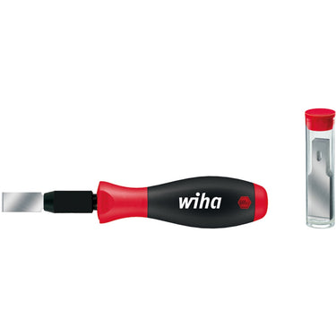 Wiha universeelschraperset softfinish (zwart rood, incl. 10 reservemessen)