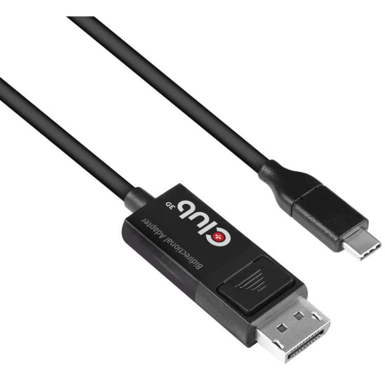 Load image into Gallery viewer, Club 3d usb-c naar displayport 1.4 kabel (zwart, 1,8 meter)
