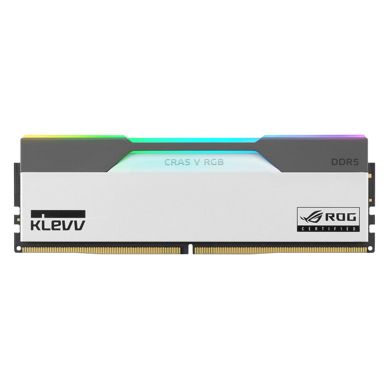 Load image into Gallery viewer, Klevv cras v rgb rog 32 gb ddr5-6200 (2x 16 gb) werkgeheugen (wit, kd5agua80-62b320p, xmp, expo)
