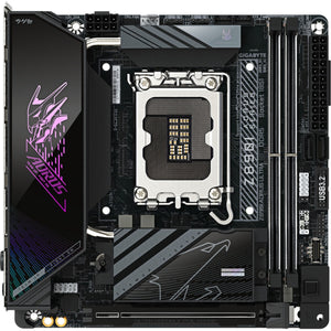 Gigabyte z890i aorus ultra socket 1851 moederbord (raid, 2.5gb-lan, wi-fi 7, bt, sound, mini-itx)