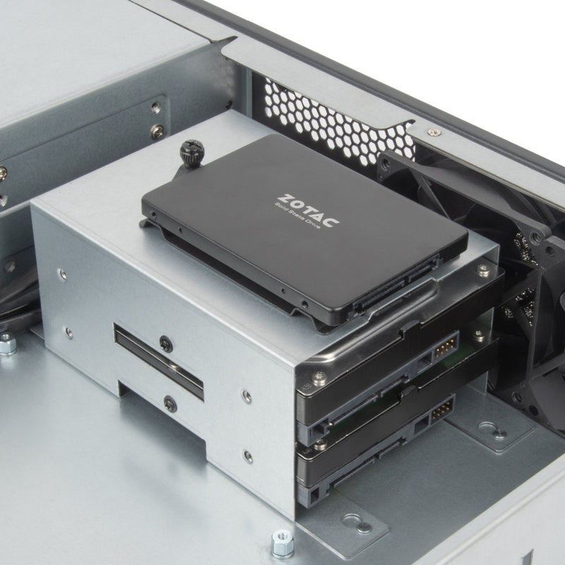 Load image into Gallery viewer, Silverstone rm23-502-mini rack behuizing (grijs zwart)
