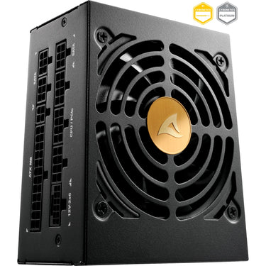 Sharkoon rebel p20 sfx modulaire 1000 watt voeding (zwart, 1x 12v-2x6, 2x pcie)