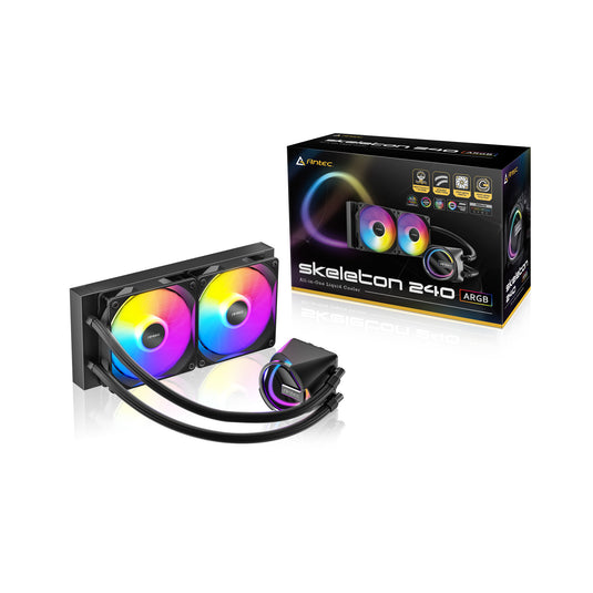 Antec skeleton 240 argb waterkoeling (zwart)