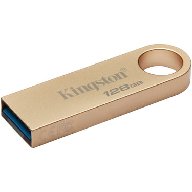 Kingston datatraveler se9 g3 128 gb usb-stick (goud, dtse9g3 128gb, usb-a 3.2 (5 gbit s))