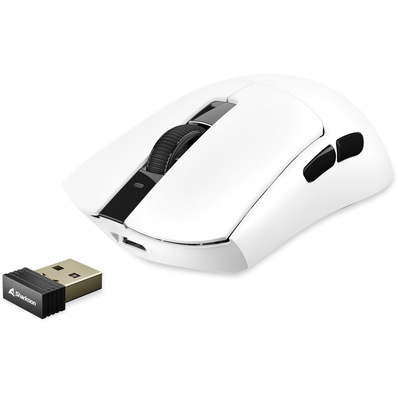 Load image into Gallery viewer, Sharkoon fireglider one gaming muis (wit, 400 - 12.000 dpi, 2.4 ghz usb)
